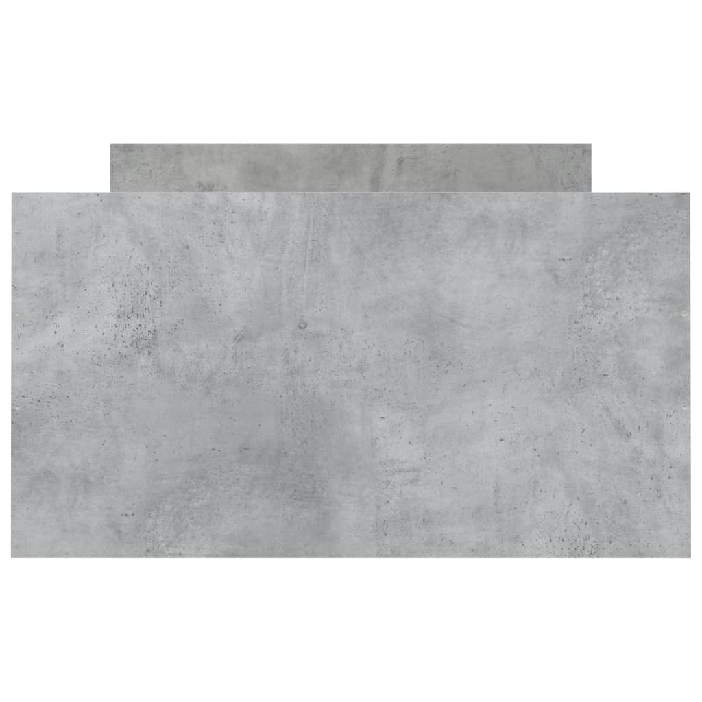 Bedframe met hoofd- en voeteneinde betongrijs 100x200 cm is nu te koop bij PeponiXL, paradijselijk wonen!