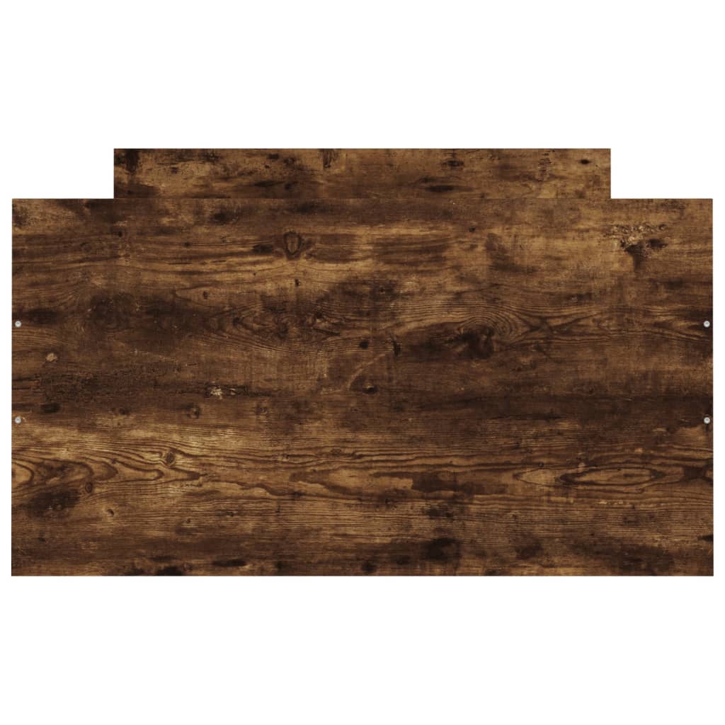 Bedframe met hoofd- en voeteneinde gerookt eiken 100x200 cm is nu te koop bij PeponiXL, paradijselijk wonen!