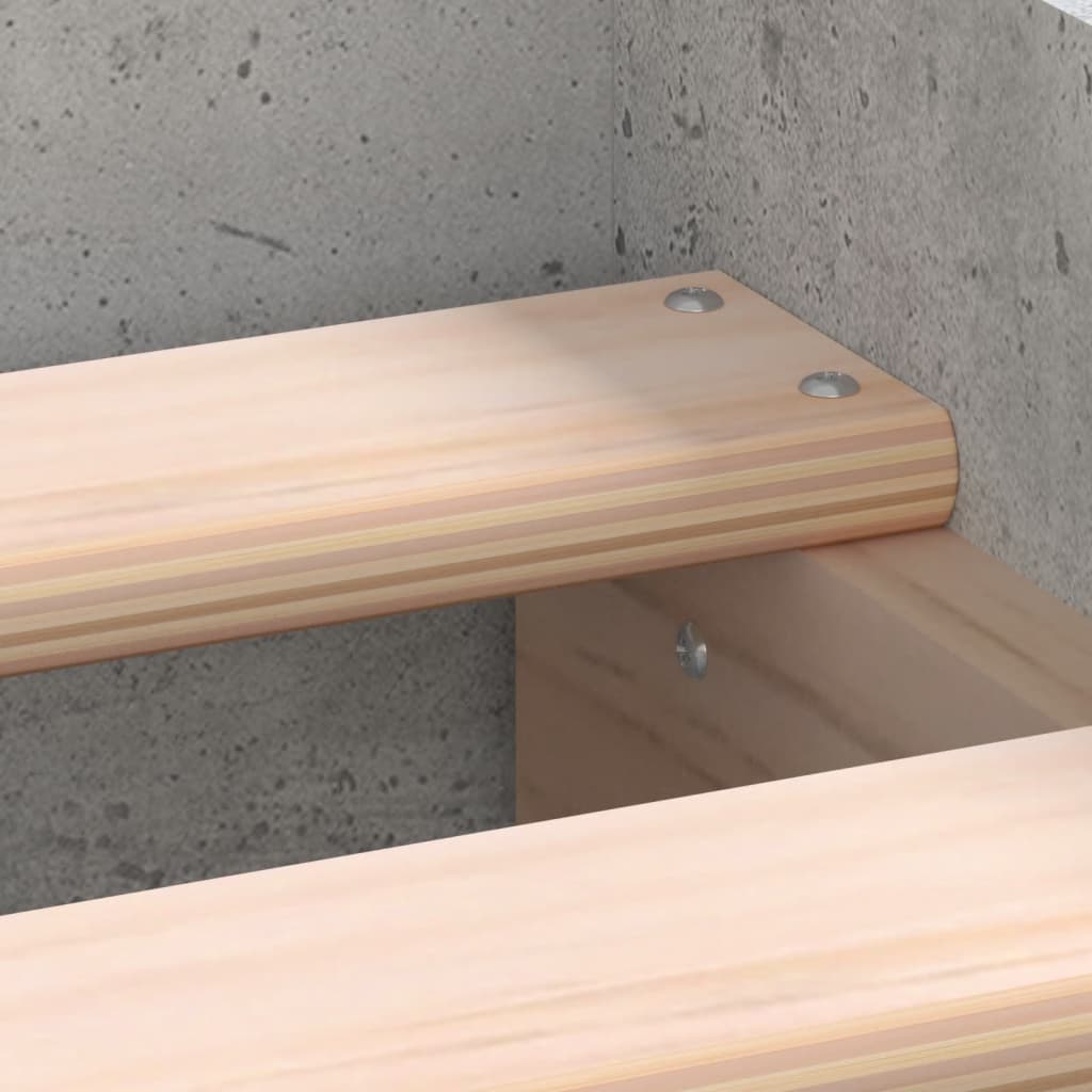 Bedframe met hoofd- en voeteneinde betongrijs 90x200 cm is nu te koop bij PeponiXL, paradijselijk wonen!