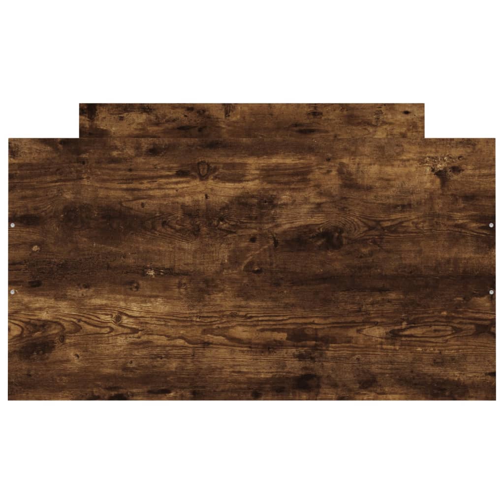 Bedframe met hoofd- en voeteneinde gerookt eiken 90x200 cm is nu te koop bij PeponiXL, paradijselijk wonen!