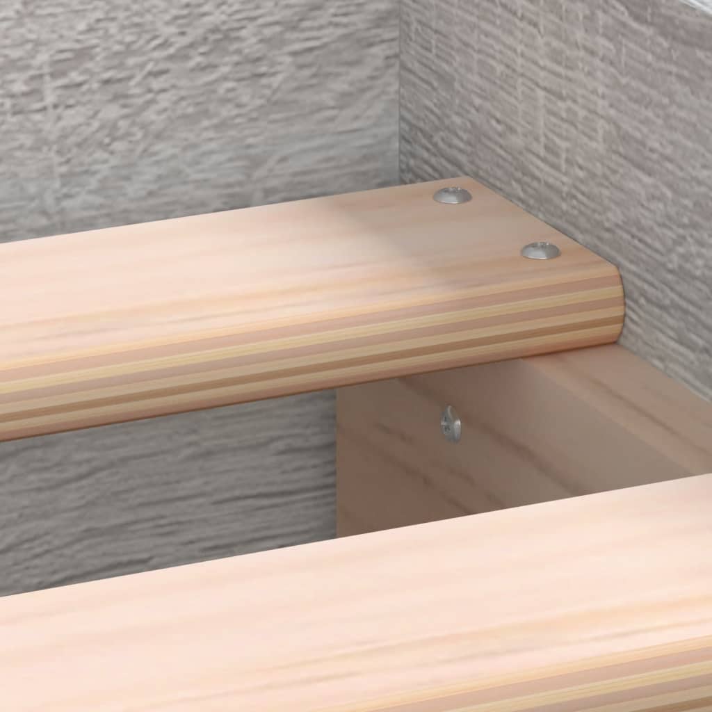 Bedframe met hoofd- en voeteneinde grijs sonoma 90x200 cm is nu te koop bij PeponiXL, paradijselijk wonen!