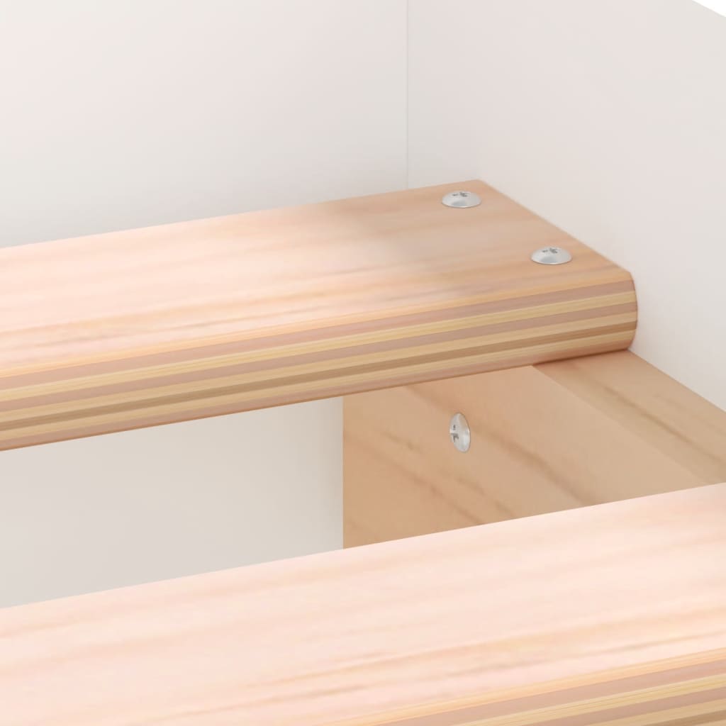 Bedframe met hoofd- en voeteneinde wit 90x190 cm is nu te koop bij PeponiXL, paradijselijk wonen!