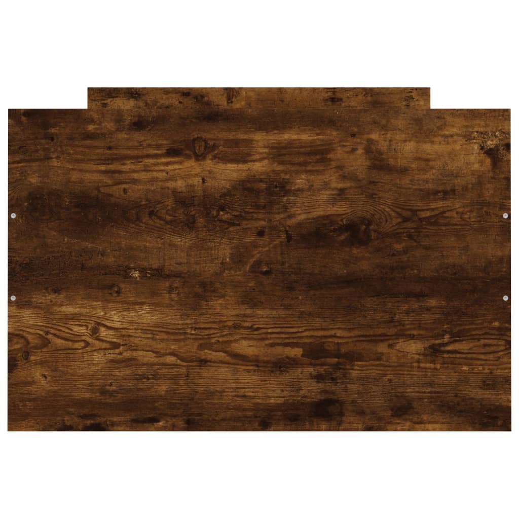 Bedframe met hoofd- en voeteneinde gerookt eiken 75x190 cm is nu te koop bij PeponiXL, paradijselijk wonen!