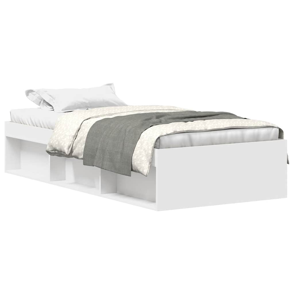 Bedframe wit 90x200 cm is nu te koop bij PeponiXL, paradijselijk wonen!