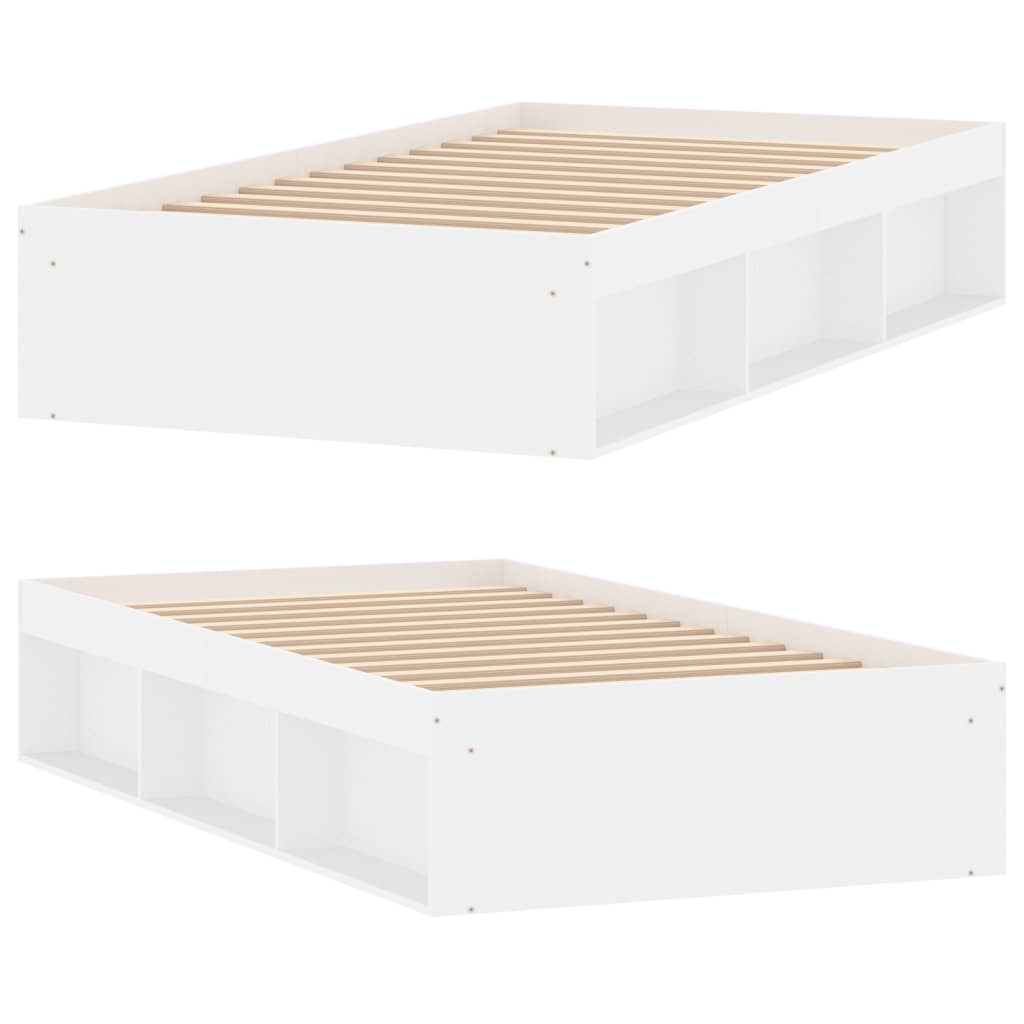 Bedframe wit 90x200 cm is nu te koop bij PeponiXL, paradijselijk wonen!