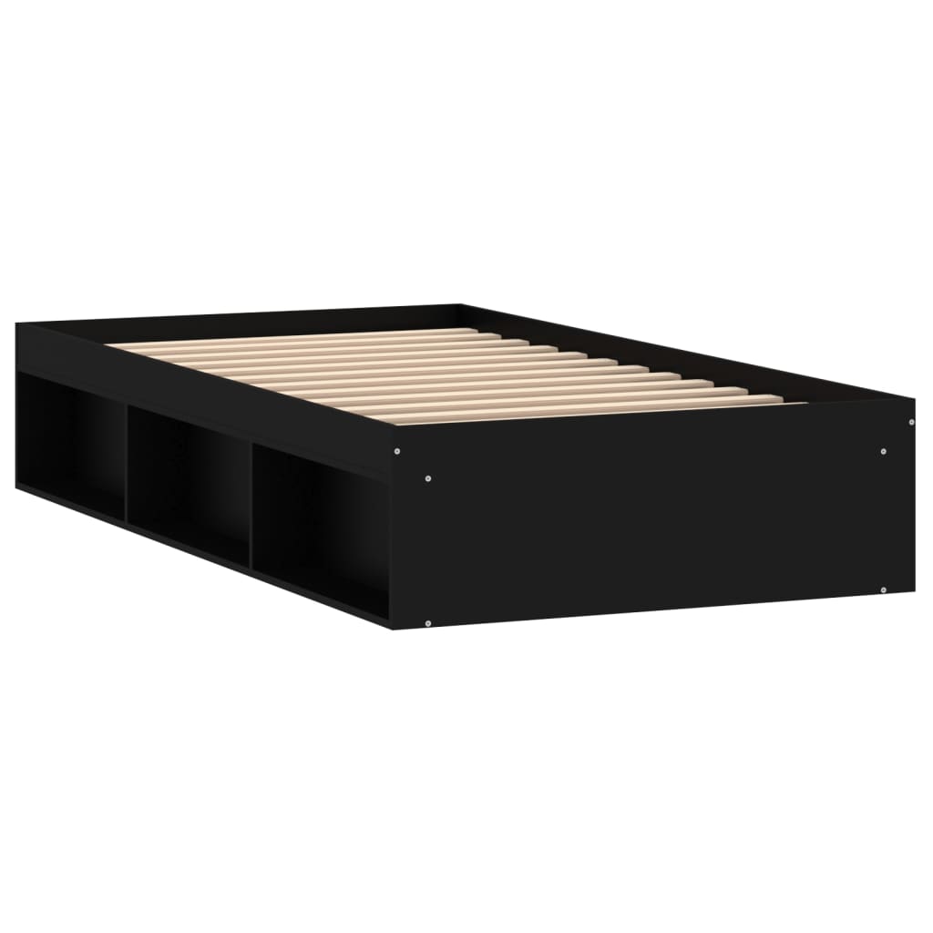 Bedframe zwart 90x200 cm is nu te koop bij PeponiXL, paradijselijk wonen!