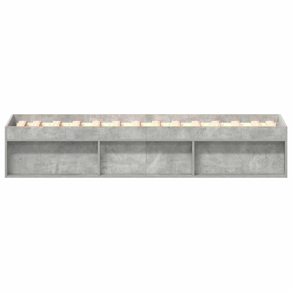 Bedframe betongrijs 90x200 cm is nu te koop bij PeponiXL, paradijselijk wonen!