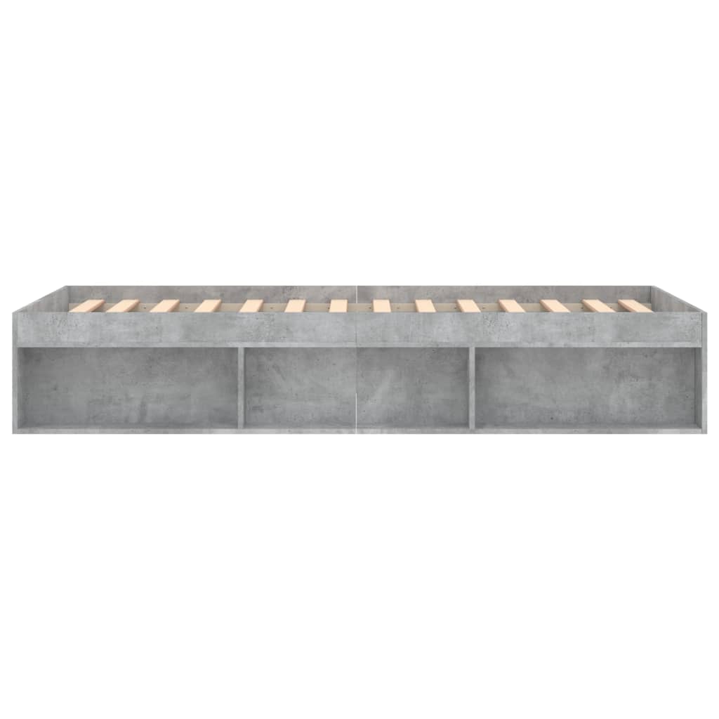 Bedframe betongrijs 90x200 cm is nu te koop bij PeponiXL, paradijselijk wonen!