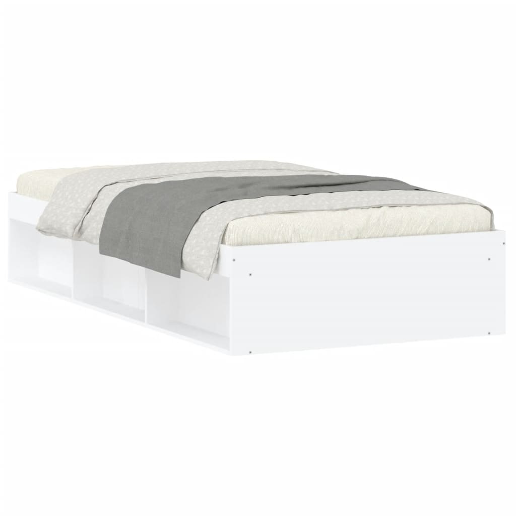 Bedframe wit 100x200 cm is nu te koop bij PeponiXL, paradijselijk wonen!