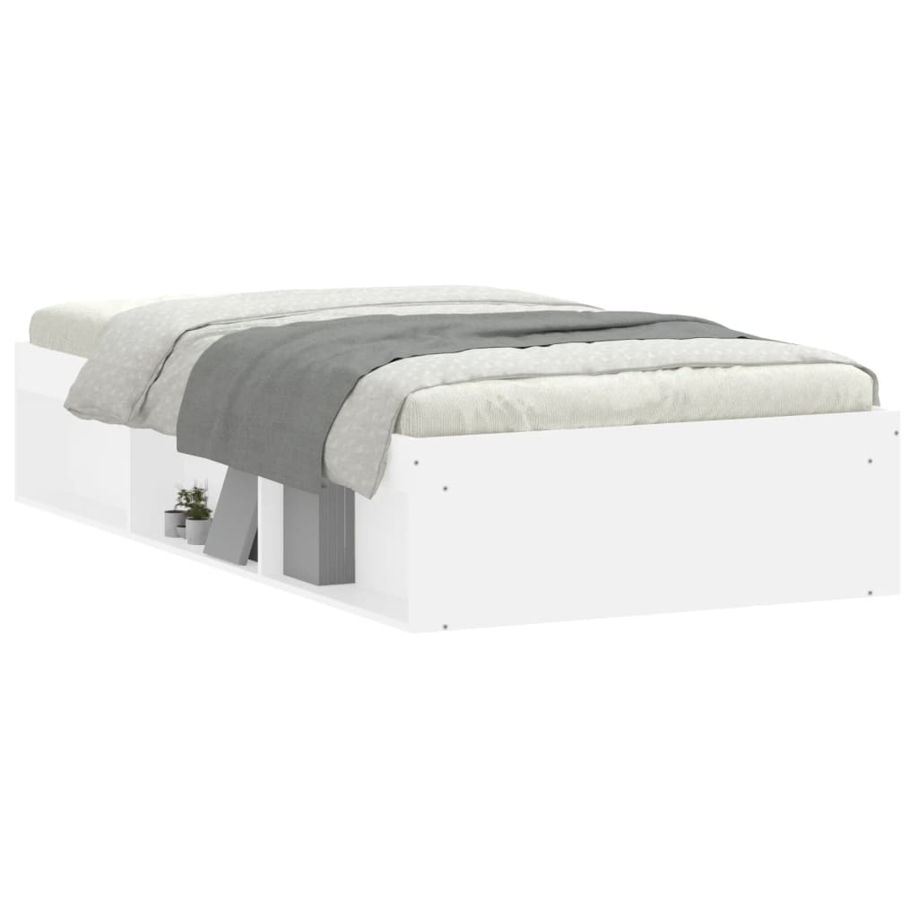 Bedframe wit 100x200 cm is nu te koop bij PeponiXL, paradijselijk wonen!