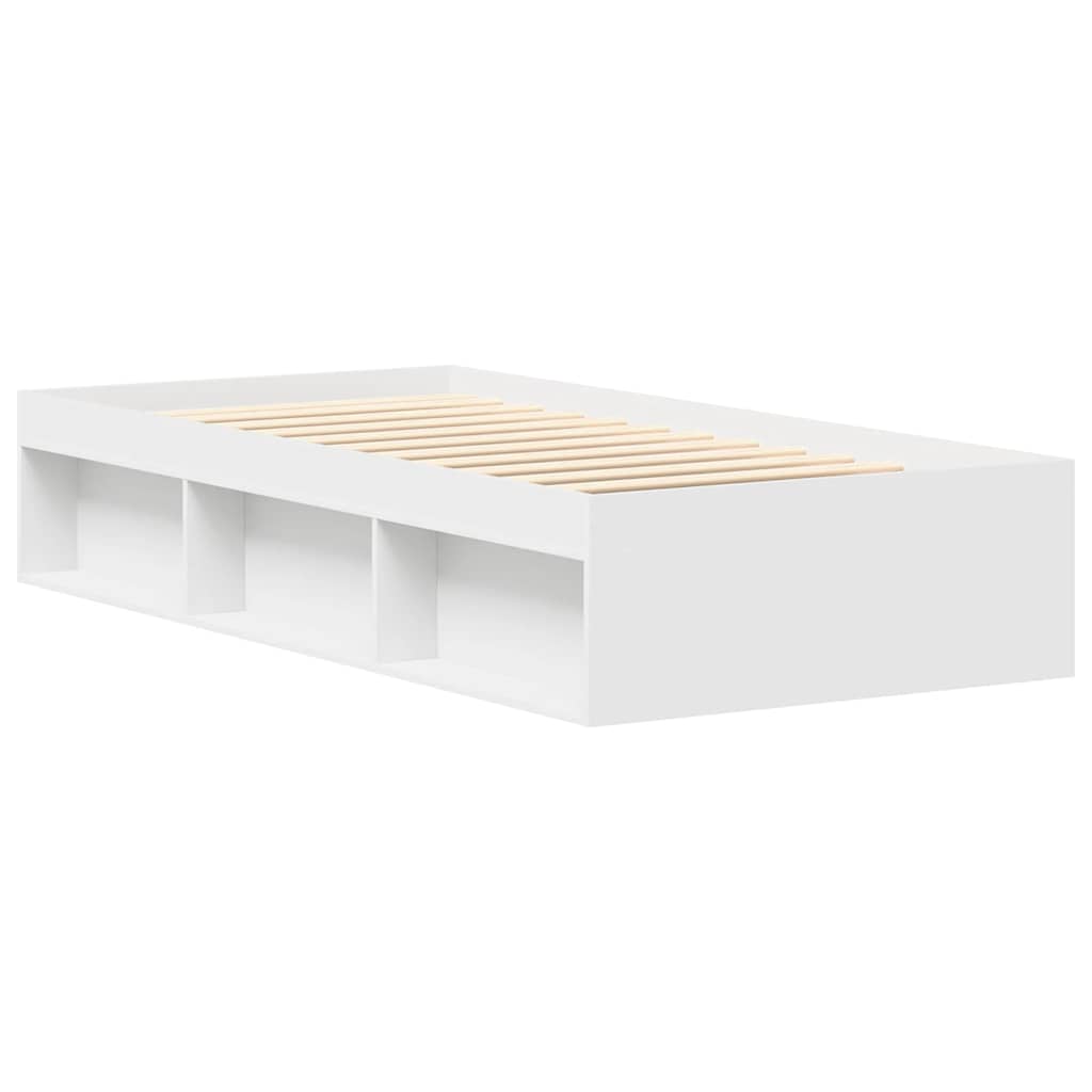 Bedframe wit 100x200 cm is nu te koop bij PeponiXL, paradijselijk wonen!