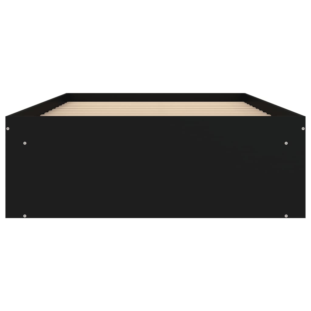 Bedframe zwart 100x200 cm is nu te koop bij PeponiXL, paradijselijk wonen!