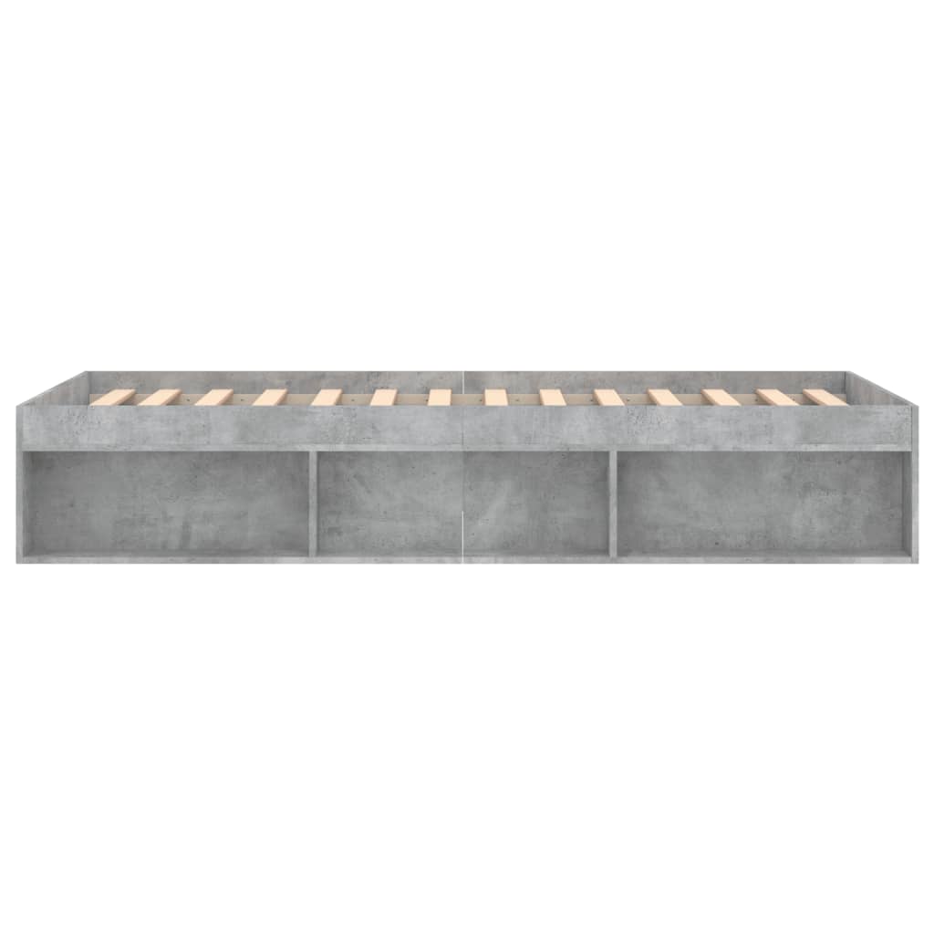 Bedframe betongrijs 100x200 cm is nu te koop bij PeponiXL, paradijselijk wonen!