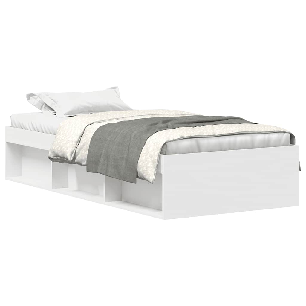 Bedframe wit 90x190 cm is nu te koop bij PeponiXL, paradijselijk wonen!