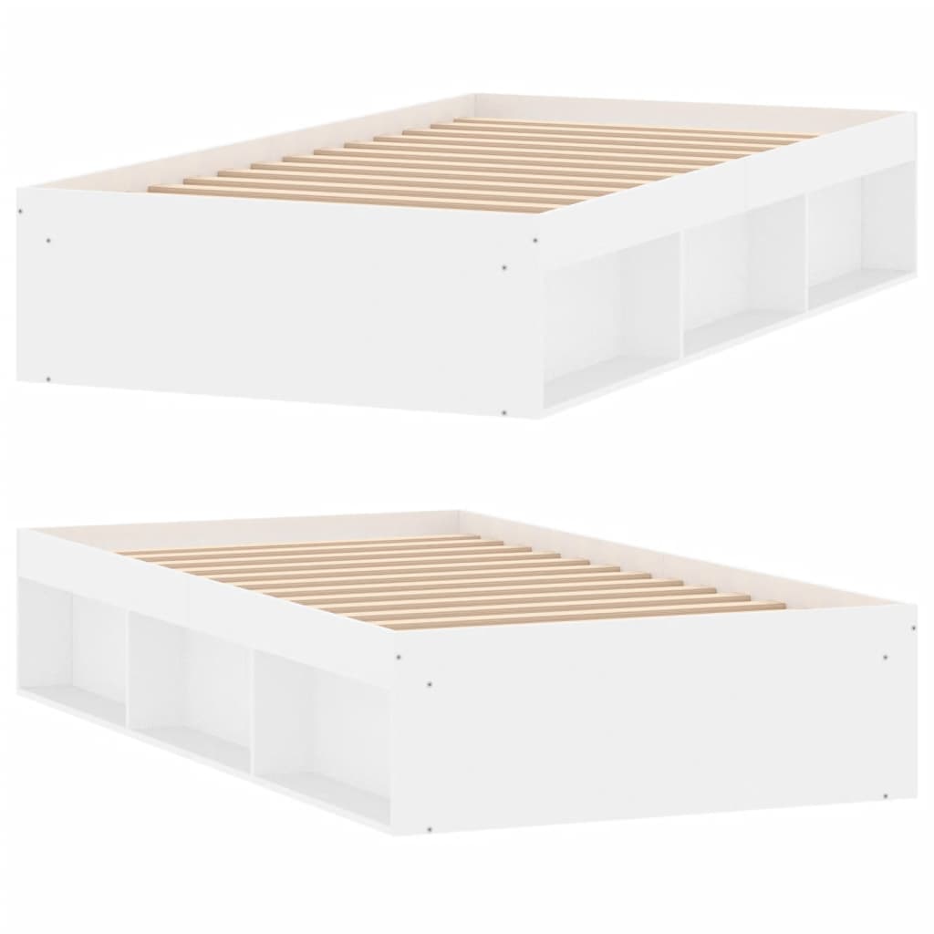 Bedframe wit 90x190 cm is nu te koop bij PeponiXL, paradijselijk wonen!