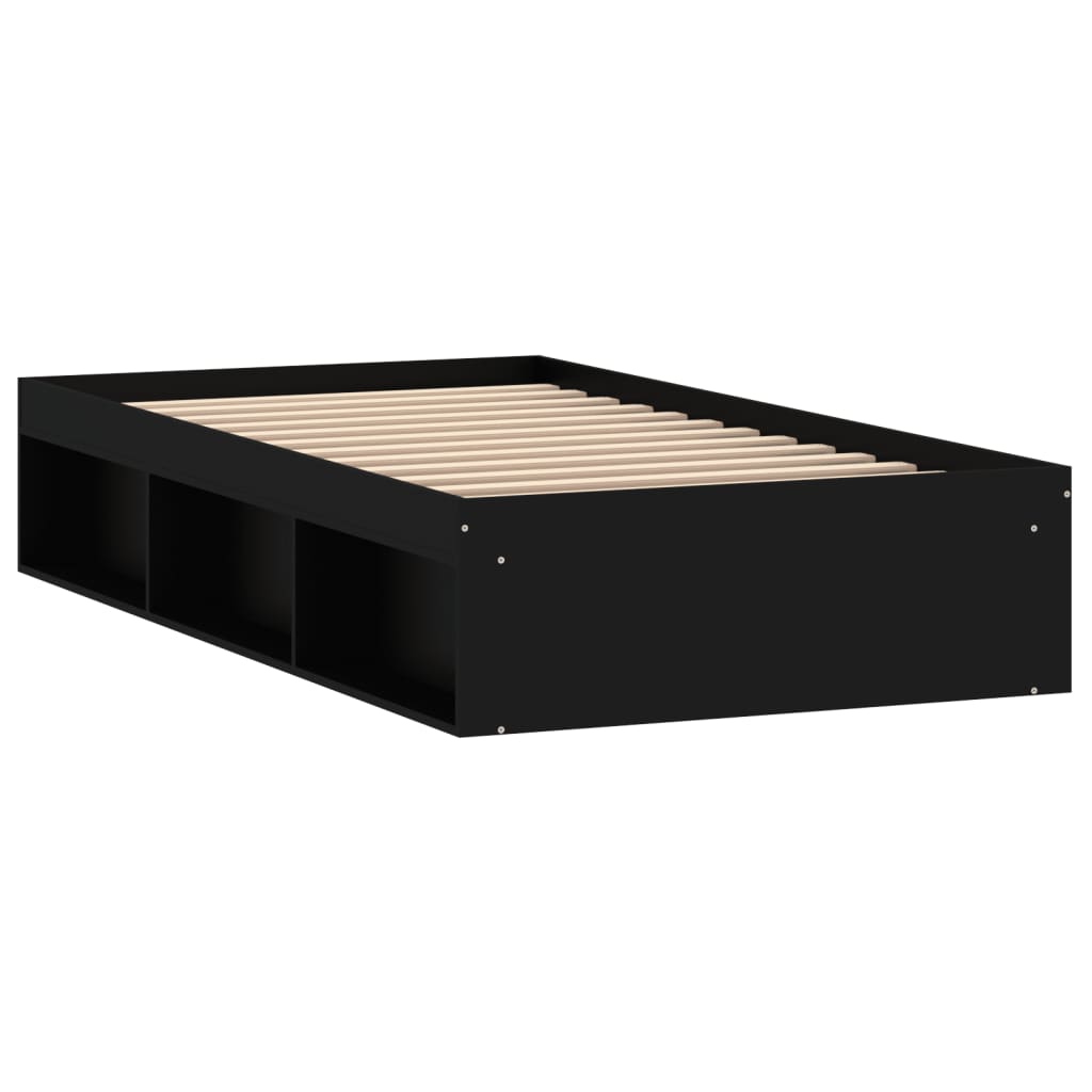 Bedframe zwart 90x190 cm is nu te koop bij PeponiXL, paradijselijk wonen!