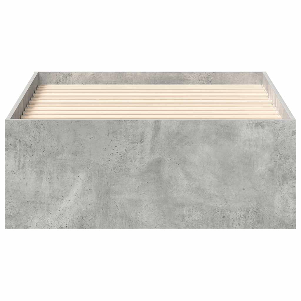 Bedframe betongrijs 90x190 cm is nu te koop bij PeponiXL, paradijselijk wonen!