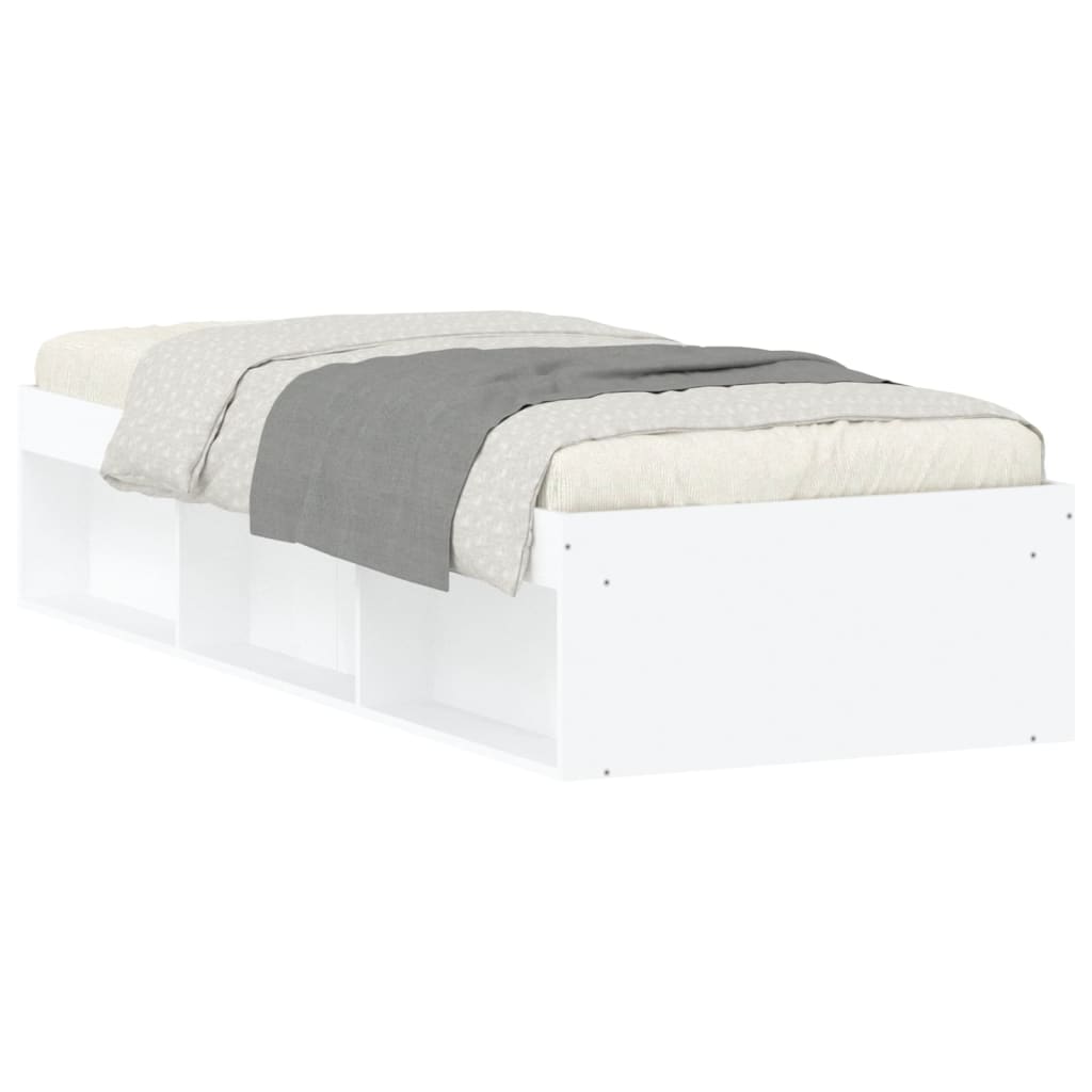 Bedframe wit 75x190 cm is nu te koop bij PeponiXL, paradijselijk wonen!