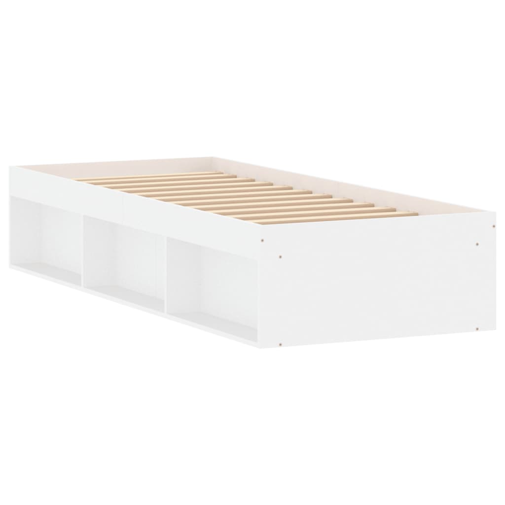 Bedframe wit 75x190 cm is nu te koop bij PeponiXL, paradijselijk wonen!