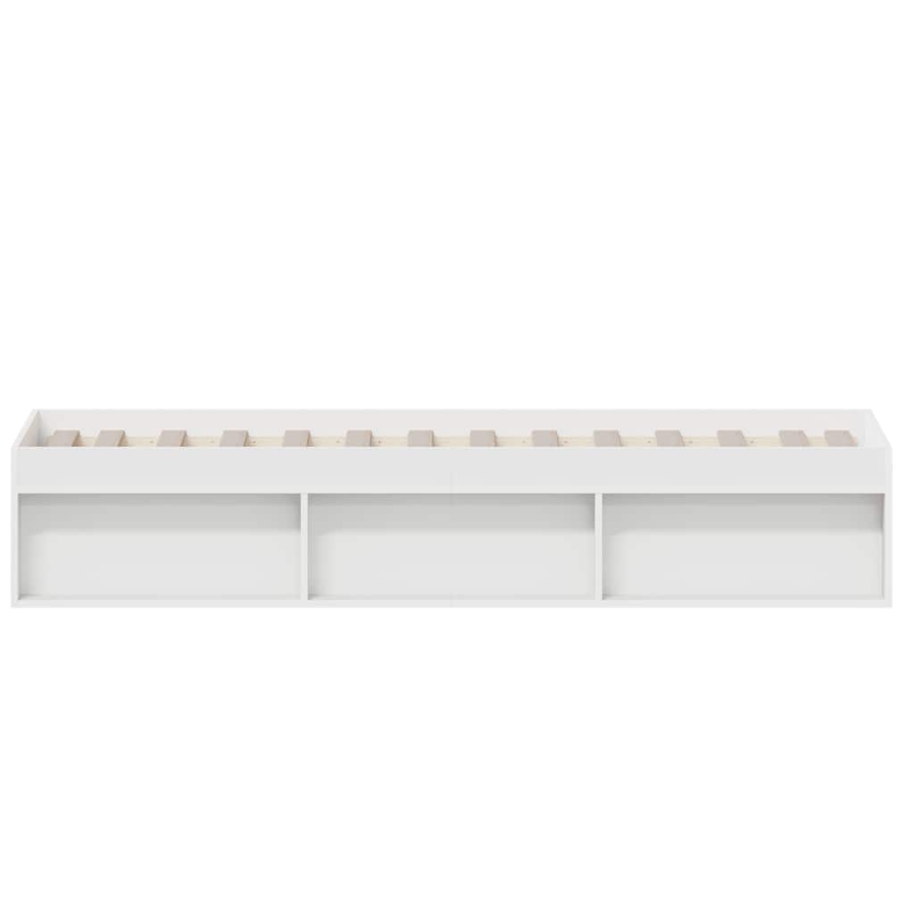 Bedframe wit 75x190 cm is nu te koop bij PeponiXL, paradijselijk wonen!
