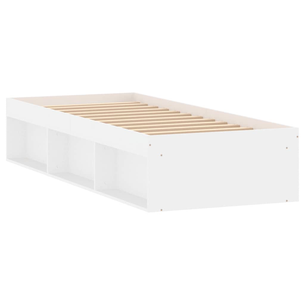 Bedframe wit 75x190 cm is nu te koop bij PeponiXL, paradijselijk wonen!