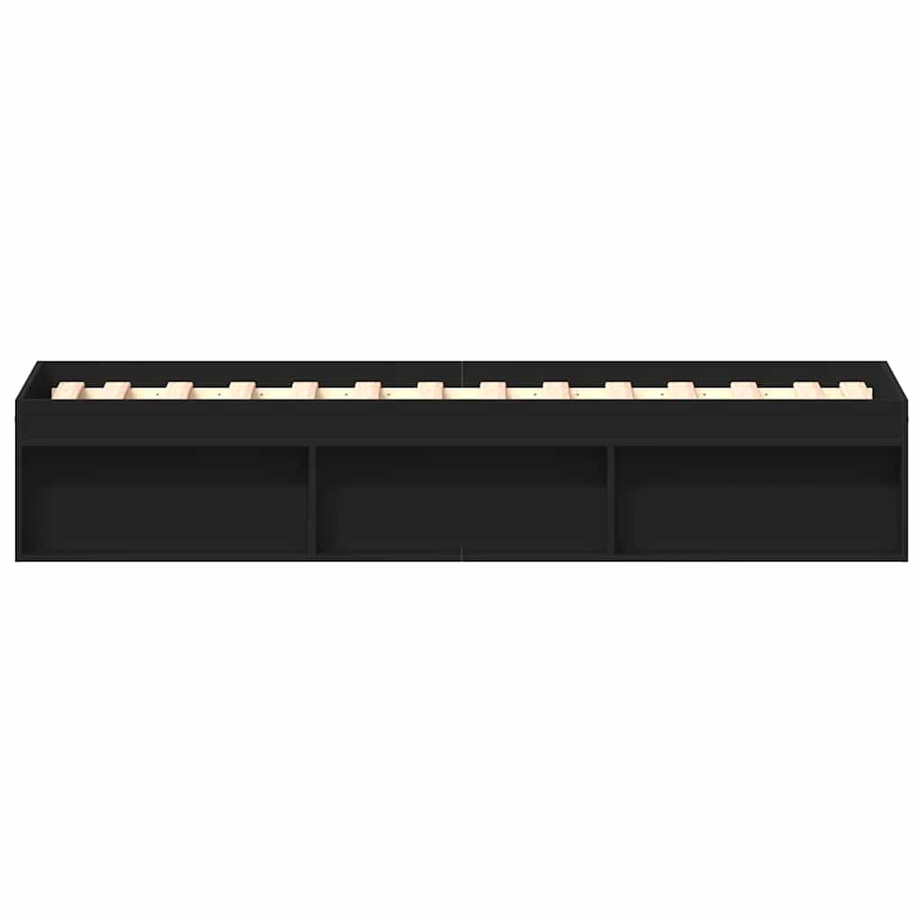 Bedframe zwart 75x190 cm is nu te koop bij PeponiXL, paradijselijk wonen!