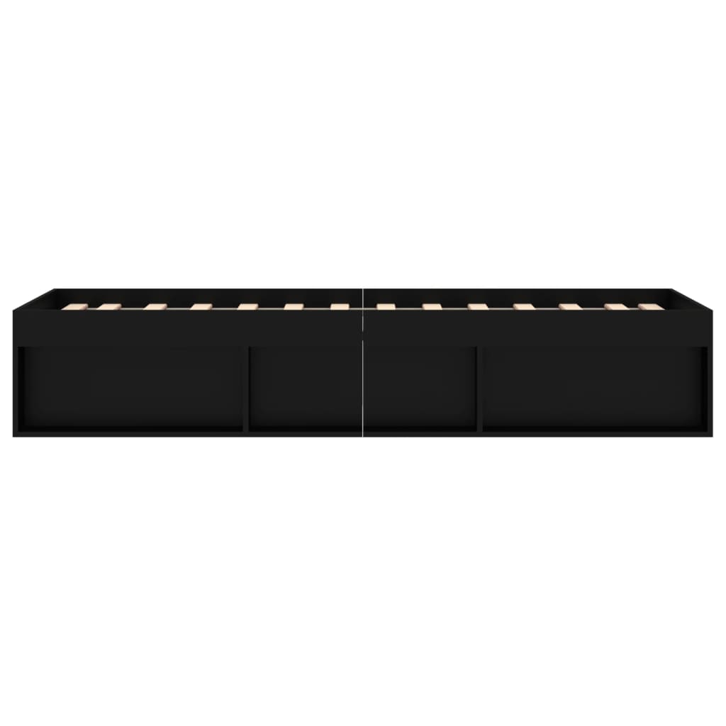 Bedframe zwart 75x190 cm is nu te koop bij PeponiXL, paradijselijk wonen!