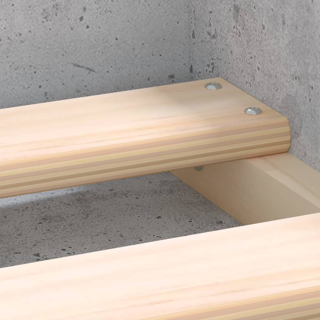 Bedframe betongrijs 75x190 cm is nu te koop bij PeponiXL, paradijselijk wonen!