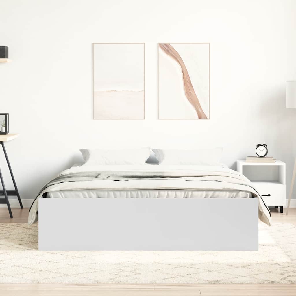 Bedframe wit 120x200 cm is nu te koop bij PeponiXL, paradijselijk wonen!
