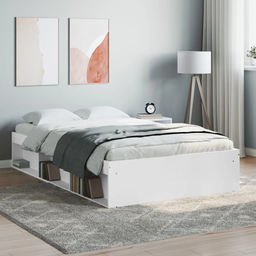 Bedframe wit 120x200 cm is nu te koop bij PeponiXL, paradijselijk wonen!