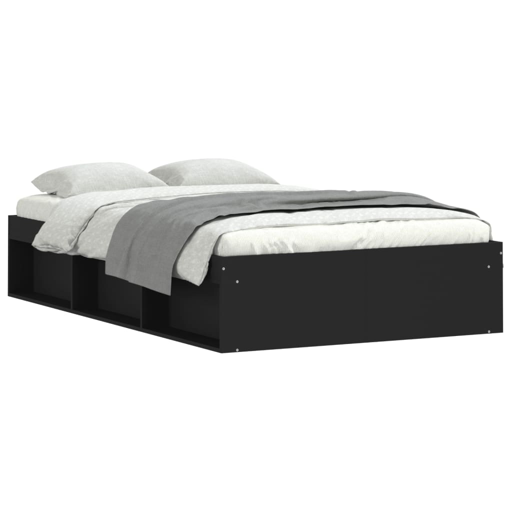 Bedframe zwart 120x200 cm is nu te koop bij PeponiXL, paradijselijk wonen!