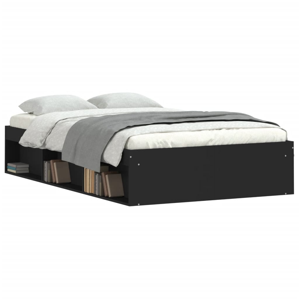 Bedframe zwart 120x200 cm is nu te koop bij PeponiXL, paradijselijk wonen!