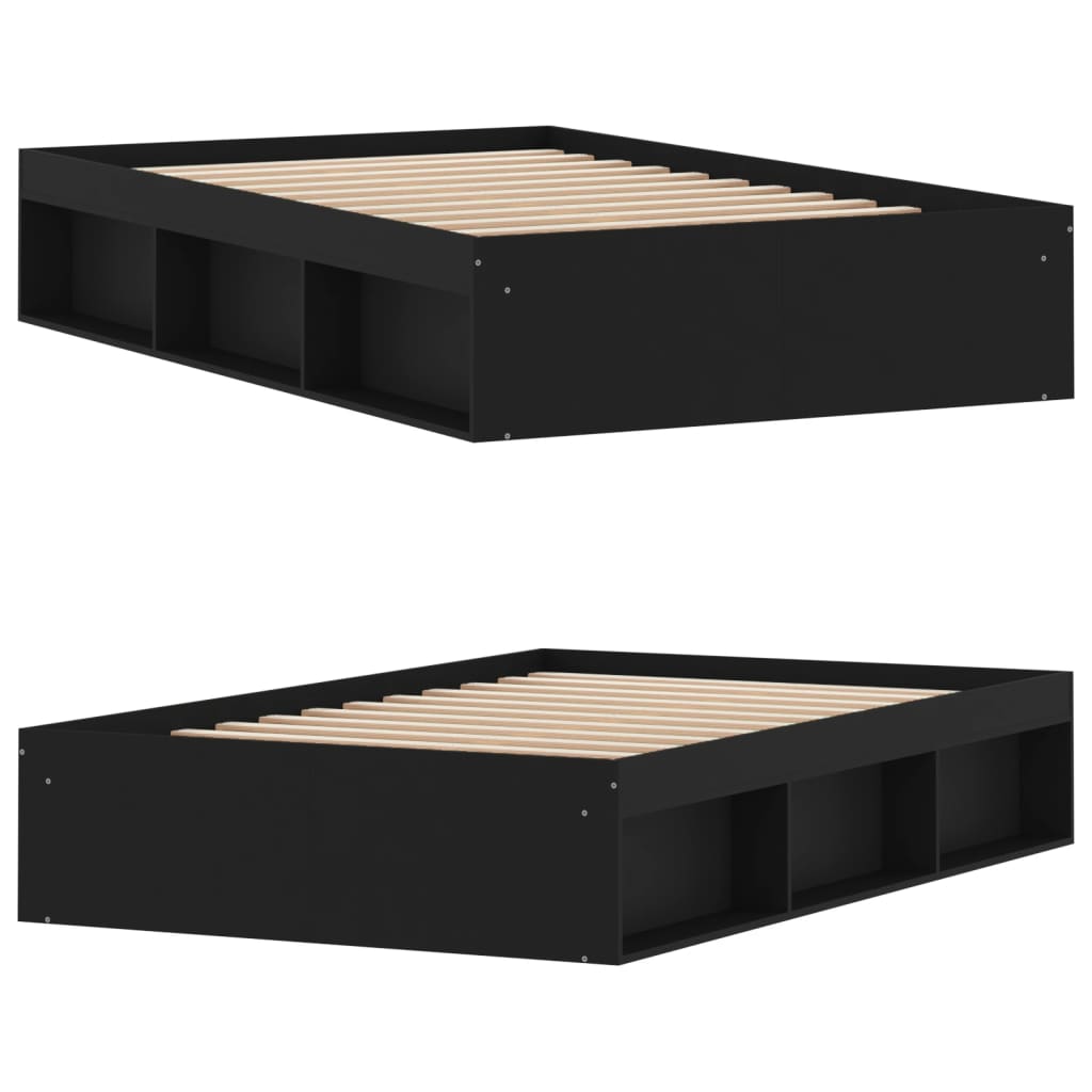 Bedframe zwart 120x200 cm is nu te koop bij PeponiXL, paradijselijk wonen!