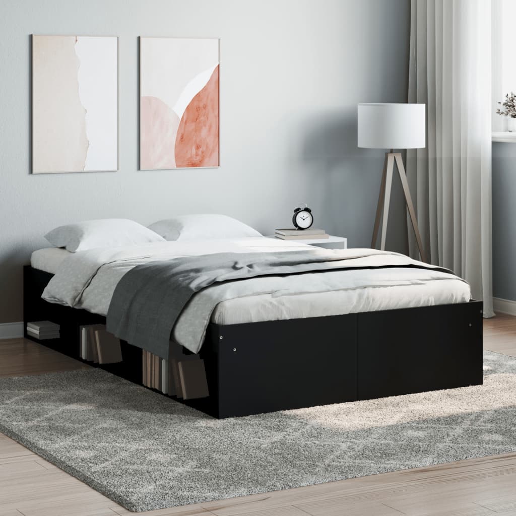 Bedframe zwart 120x200 cm is nu te koop bij PeponiXL, paradijselijk wonen!