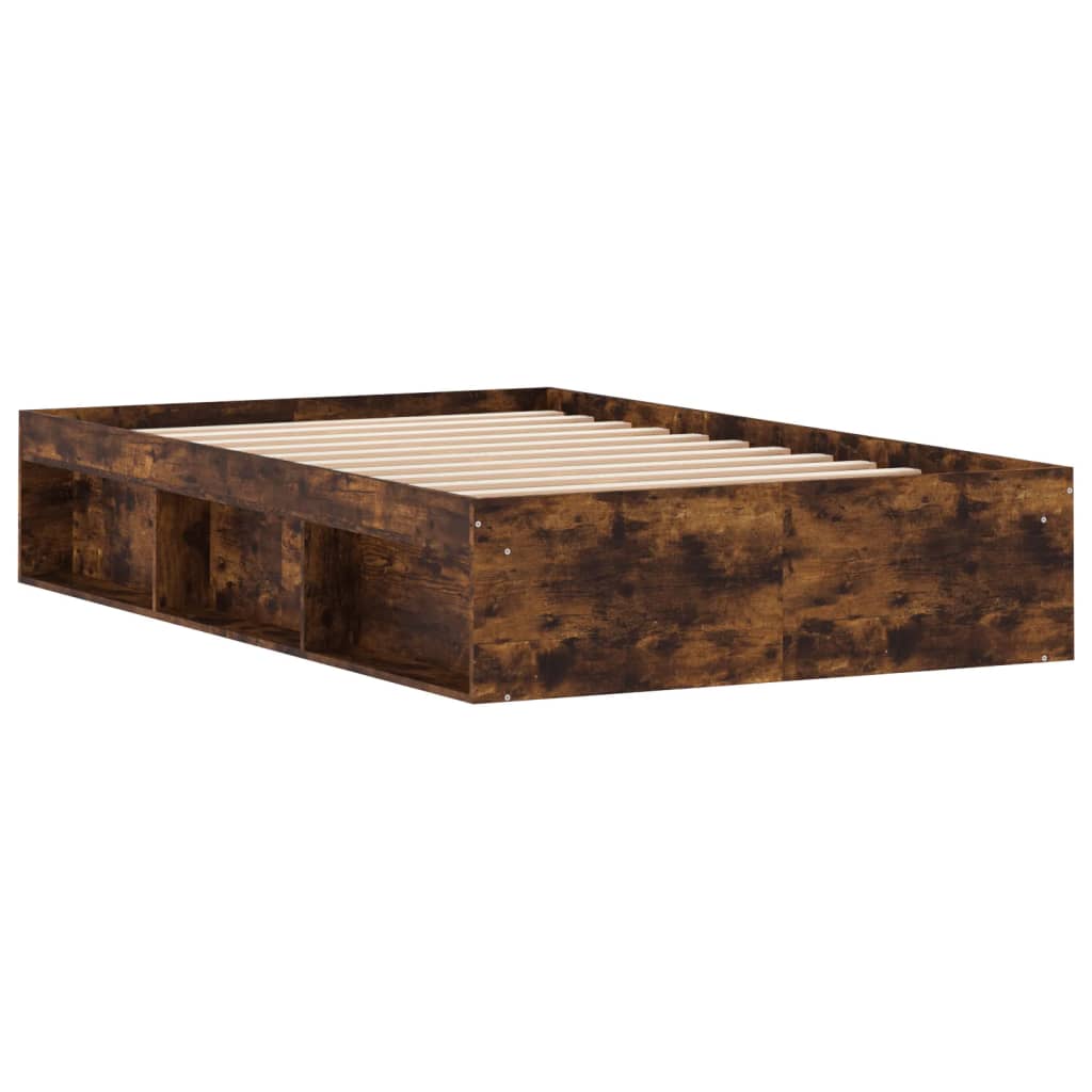 Bedframe gerookt eikenkleurig 120x200 cm is nu te koop bij PeponiXL, paradijselijk wonen!