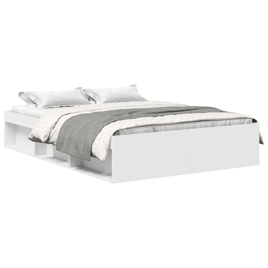 Bedframe wit 140x200 cm is nu te koop bij PeponiXL, paradijselijk wonen!