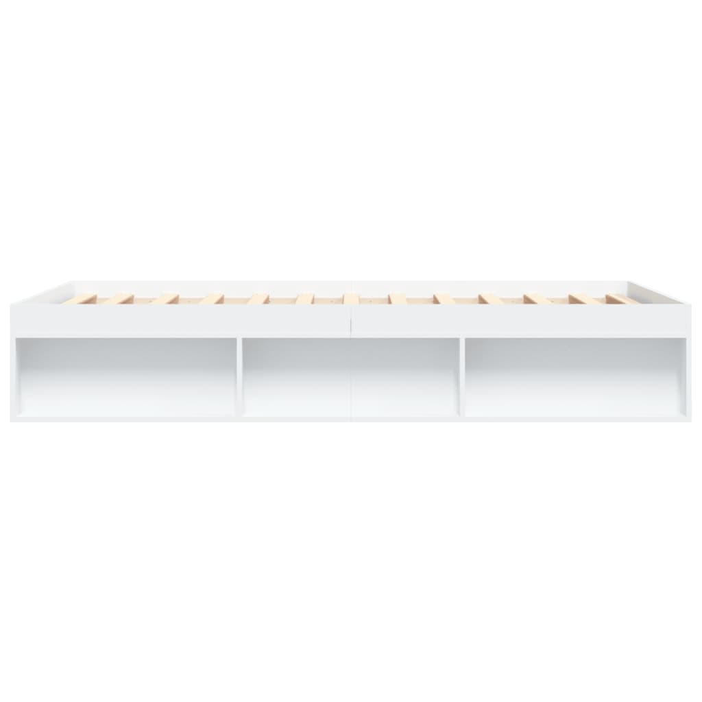 Bedframe wit 140x200 cm is nu te koop bij PeponiXL, paradijselijk wonen!