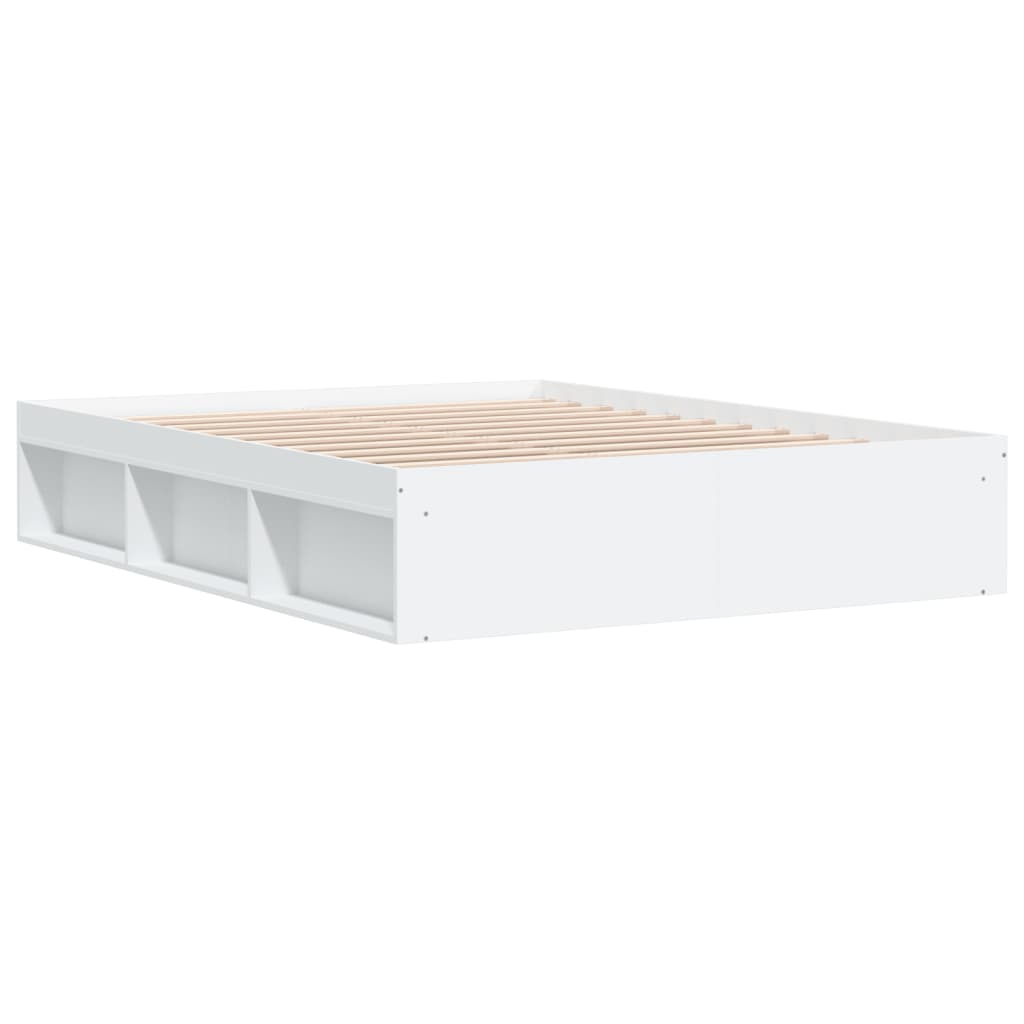 Bedframe wit 140x200 cm is nu te koop bij PeponiXL, paradijselijk wonen!