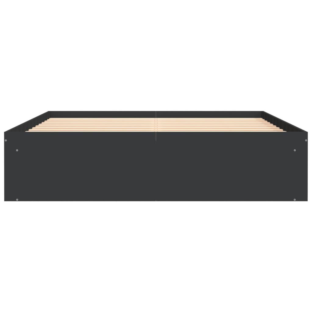 Bedframe zwart 150x200 cm King Size is nu te koop bij PeponiXL, paradijselijk wonen!