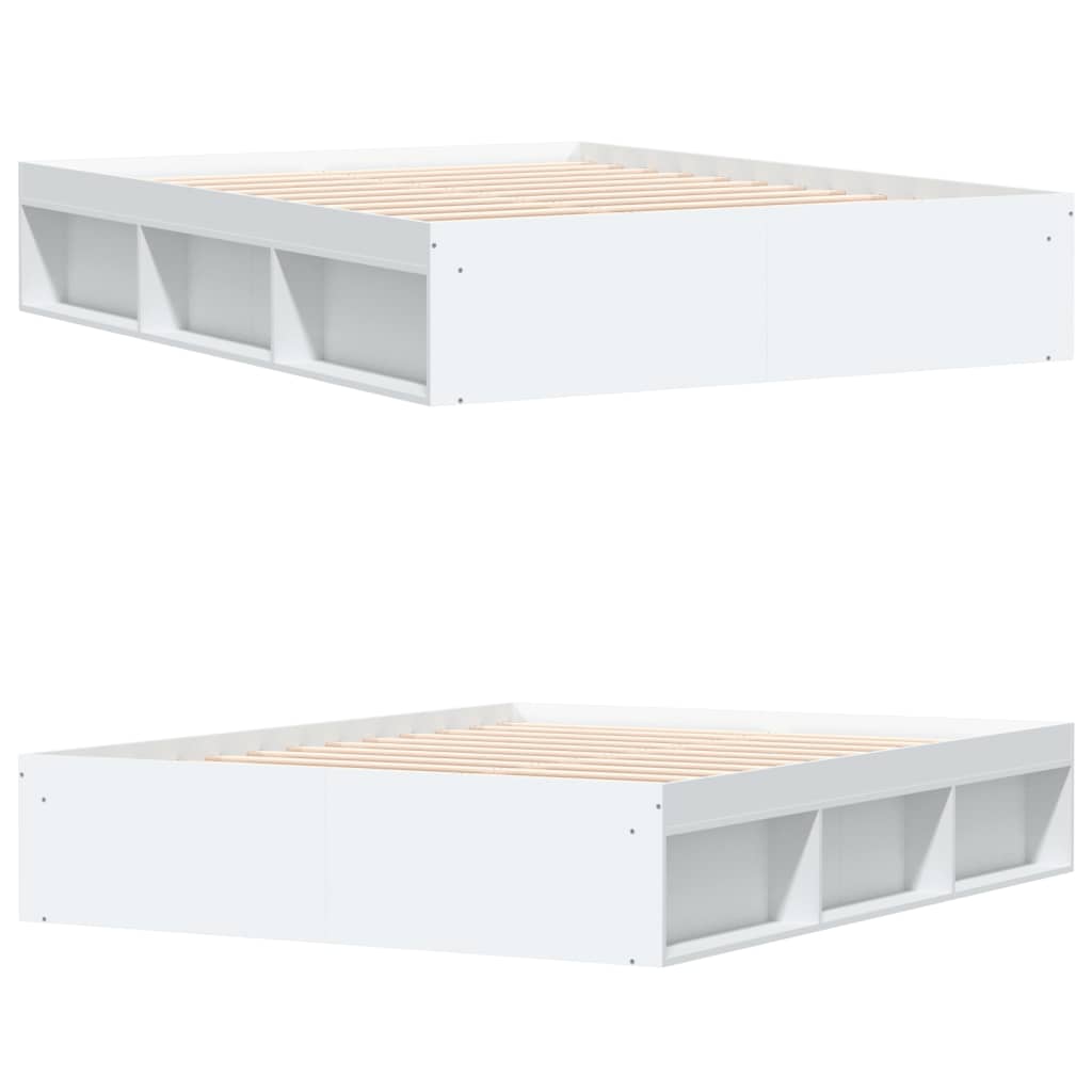 Bedframe wit 160x200 cm is nu te koop bij PeponiXL, paradijselijk wonen!