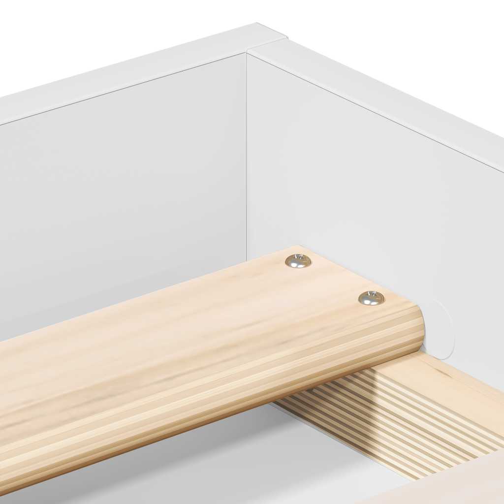 Bedframe wit 160x200 cm is nu te koop bij PeponiXL, paradijselijk wonen!