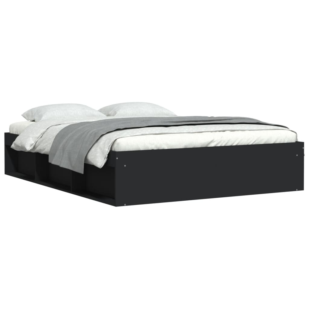 Bedframe zwart 160x200 cm is nu te koop bij PeponiXL, paradijselijk wonen!