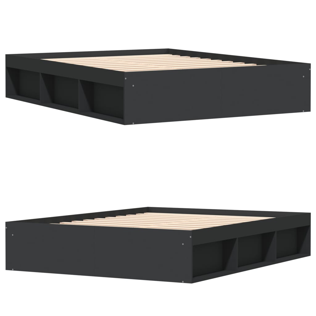 Bedframe zwart 160x200 cm is nu te koop bij PeponiXL, paradijselijk wonen!