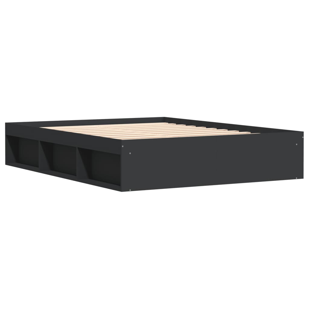 Bedframe zwart 160x200 cm is nu te koop bij PeponiXL, paradijselijk wonen!