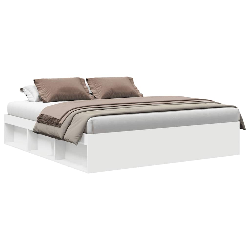 Bedframe wit 180x200 cm Super King Size is nu te koop bij PeponiXL, paradijselijk wonen!