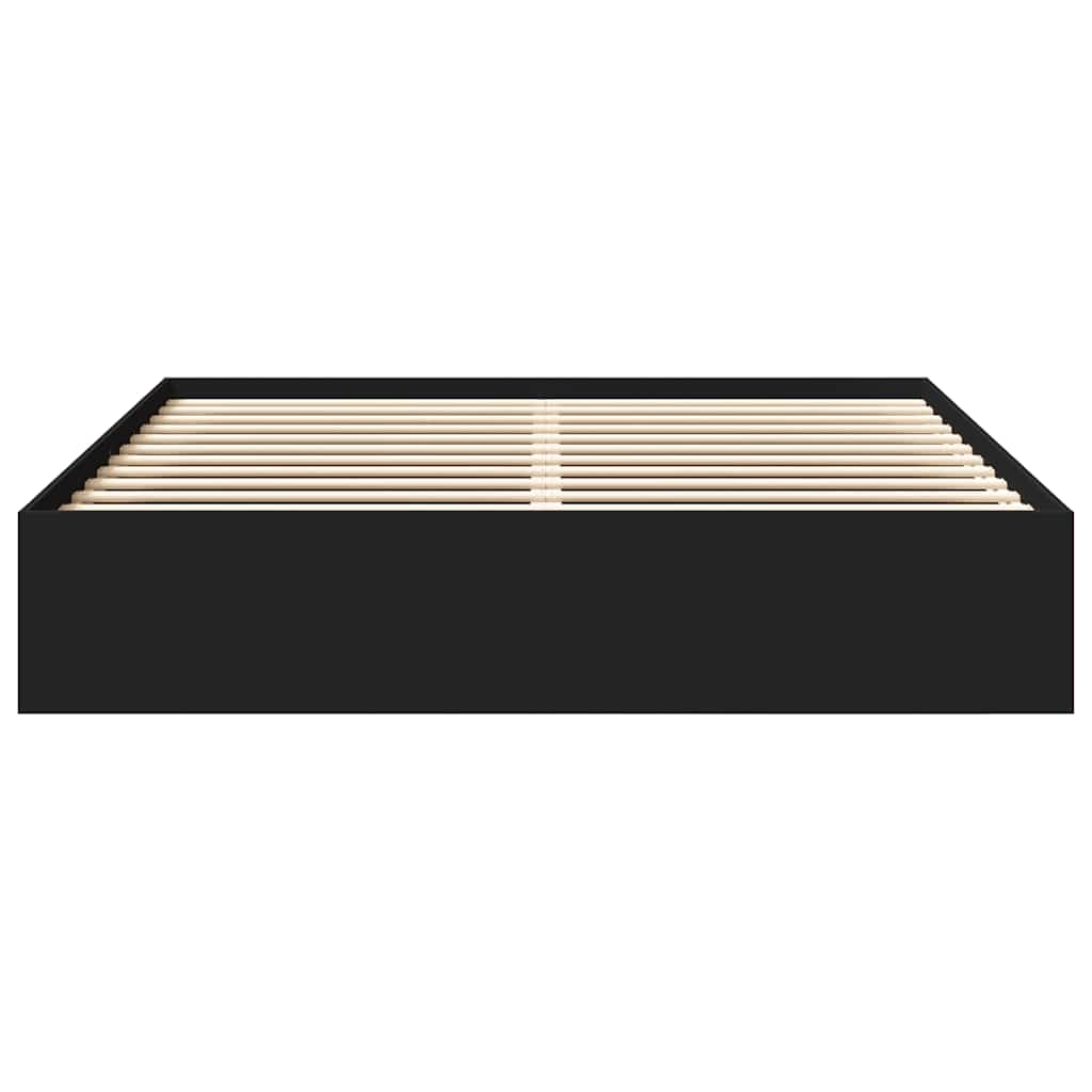 Bedframe zwart 180x200 cm Super King Size is nu te koop bij PeponiXL, paradijselijk wonen!