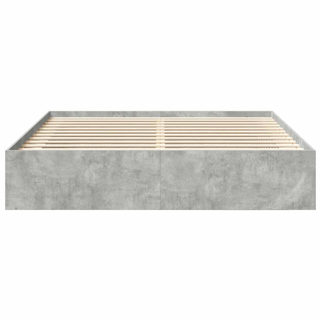 Bedframe betongrijs 180x200 cm Super King Size is nu te koop bij PeponiXL, paradijselijk wonen!
