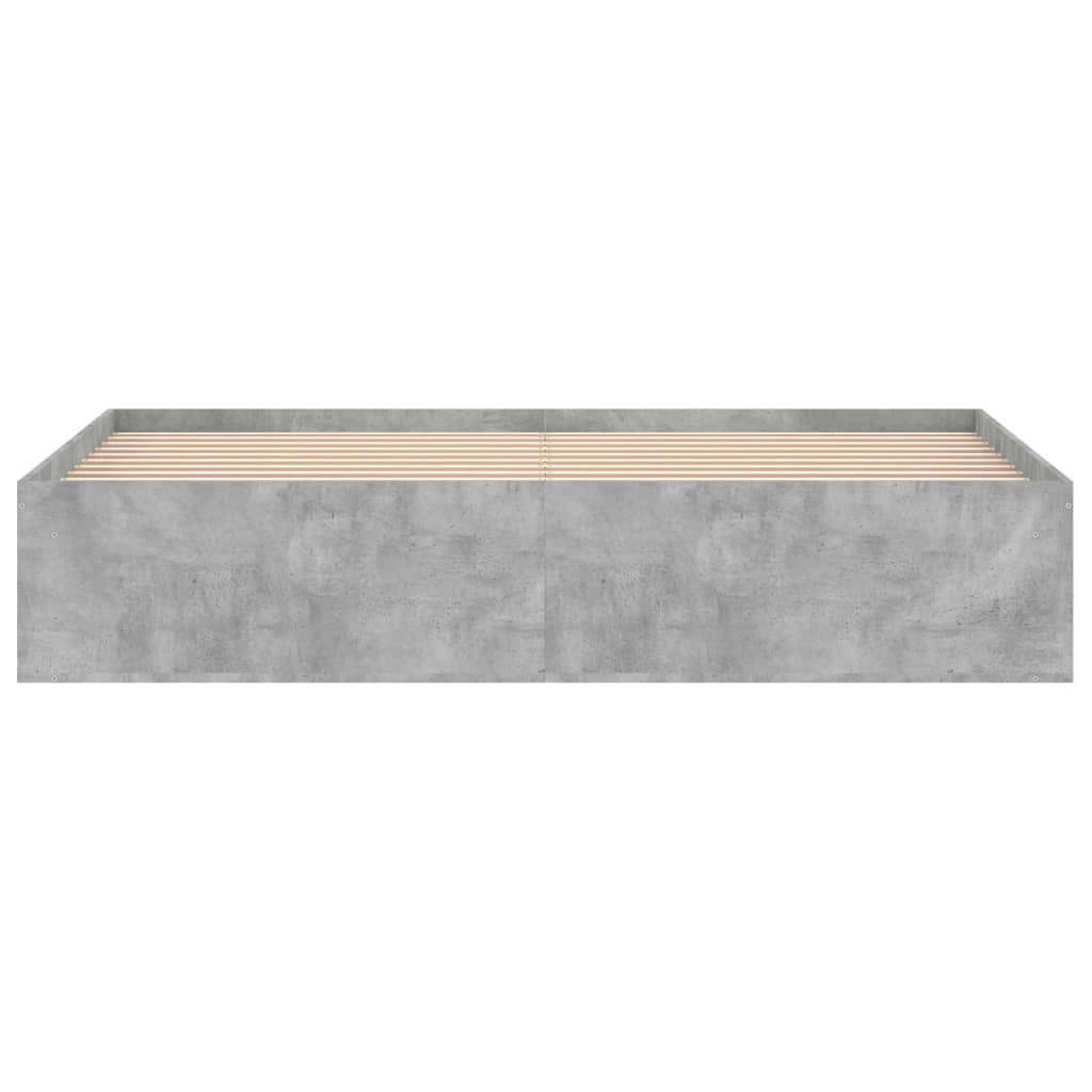 Bedframe betongrijs 180x200 cm Super King Size is nu te koop bij PeponiXL, paradijselijk wonen!
