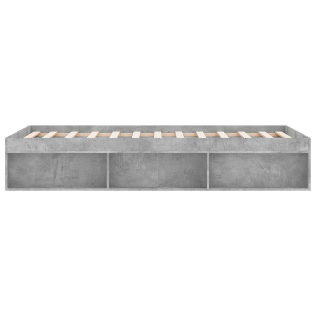 Bedframe betongrijs 180x200 cm Super King Size is nu te koop bij PeponiXL, paradijselijk wonen!
