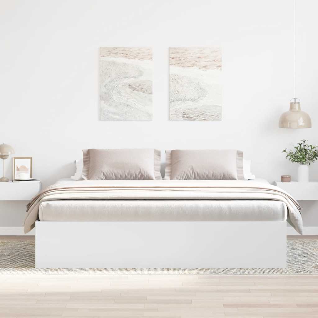 Bedframe wit 200x200 cm is nu te koop bij PeponiXL, paradijselijk wonen!